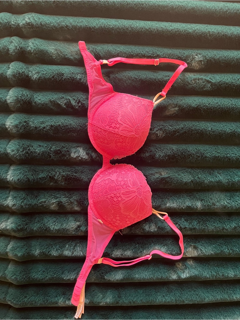 Victorias Secret Pink Lace Push-Up Bra